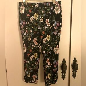 Jules & Leopold Black Floral Pants